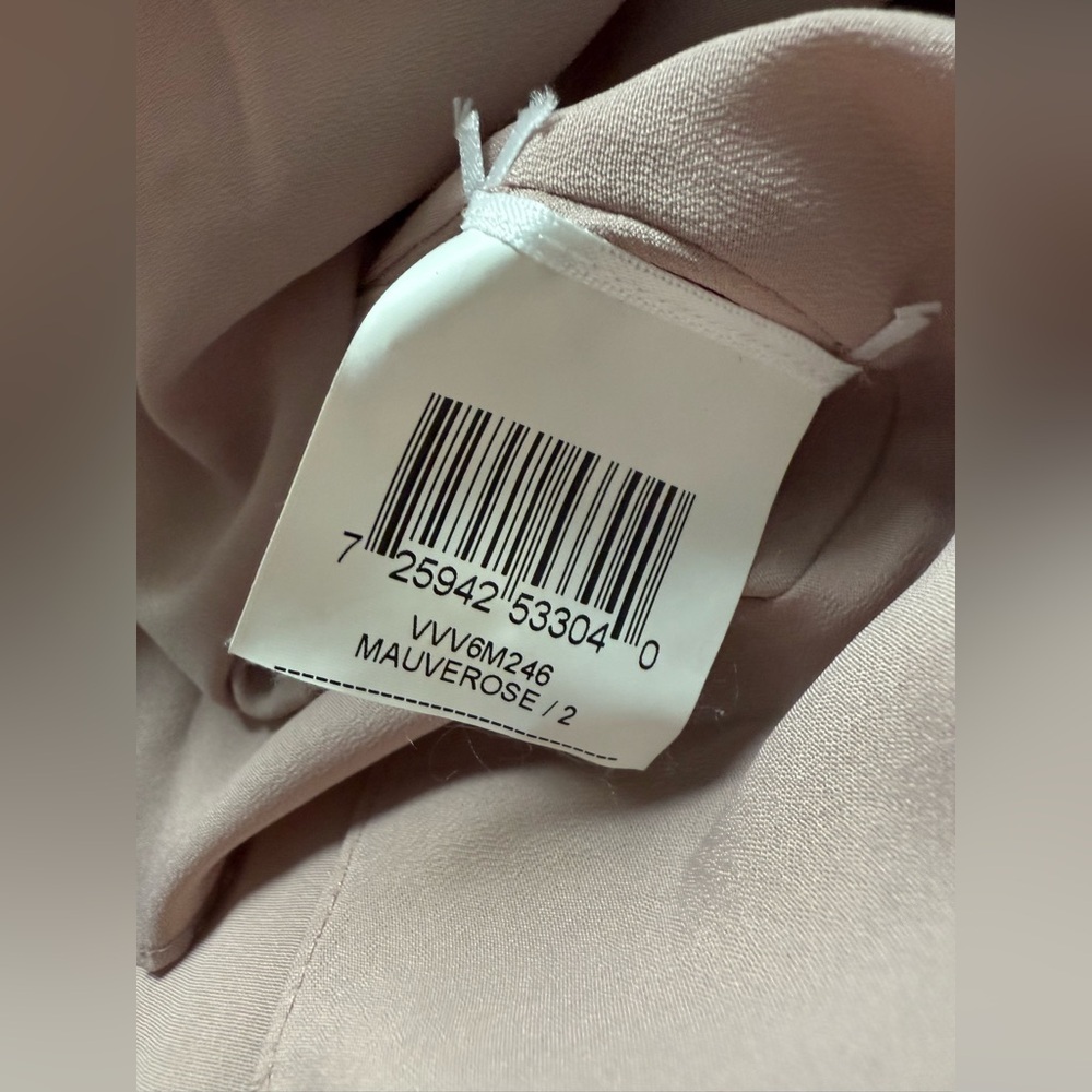 BCBGMAXAZRIA Strapless‎ Eyelet Embroidered Cocktail Dress Blush Pink Size 2 - Picture 9 of 10